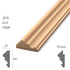 MDF molding for decorative interior finishing, molding MLD-M-008