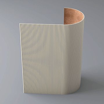 Primed MDF slatted panel PAN-002