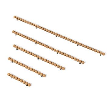 Atlas HL-071M furniture bracket handle: architectural elegance of oak spheres