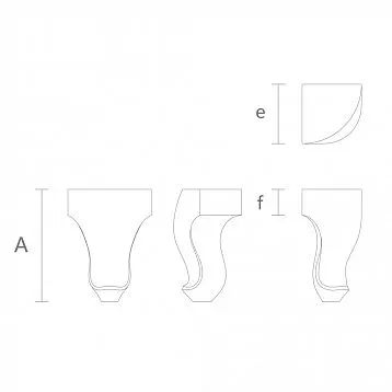 Wooden furniture legs for furniture in Moscow