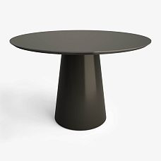 Camelot 002-015 table in dark finish &mdash; round wooden table with central support