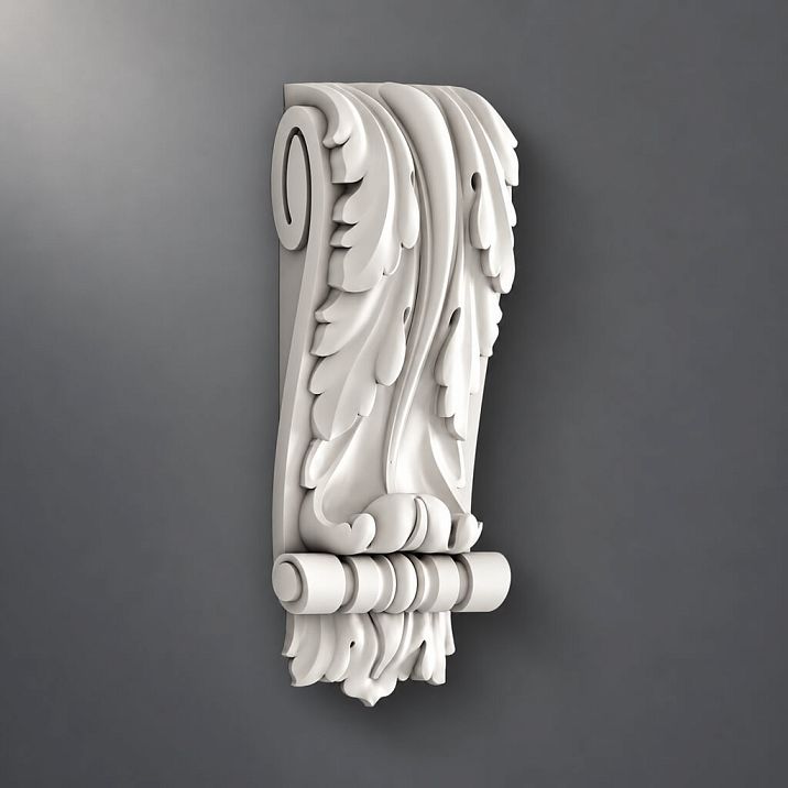 Decorative brackets for shelves for purchase in Moscow, polyurethane appliqu&eacute;