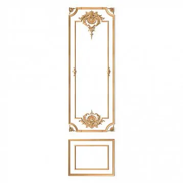 Wooden Decor Set C-001-1 with Carved Ornament