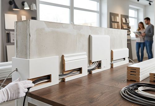 MDF plinth with cable channel: how to choose and buy a profile for hiding wires