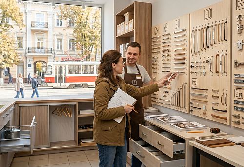 How to choose furniture fittings in Rostov-on-Don for kitchen, wardrobe, chest of drawers, and custom furniture