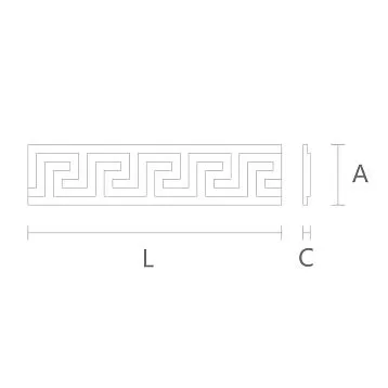 Carved molding K-033 from Stavros for decor