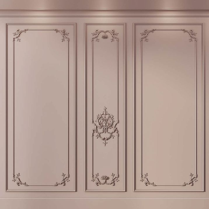 Polyurethane set CPU‑8‑3 for expressive wall decor in an elegant style.