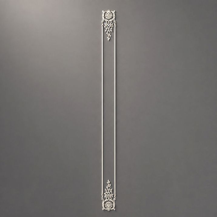 Relief decoration CPU.VRS-057 &ndash; overall view of elegant vertical polyurethane composition