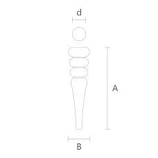 Drawings of wooden legs