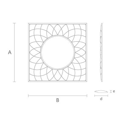 Carved frame RM-032 чертеж