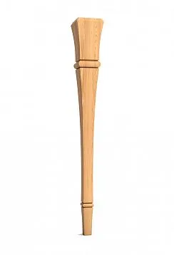 Conical wooden leg for bar counters and bar stools