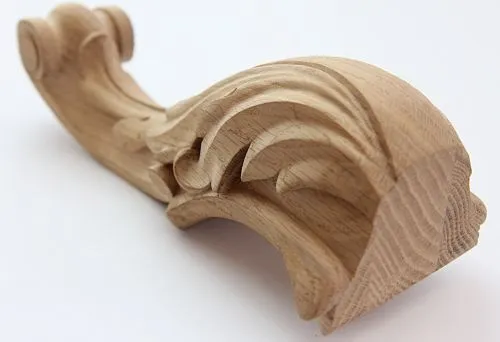 Decorative wooden leg 200 mm for stylish interior.