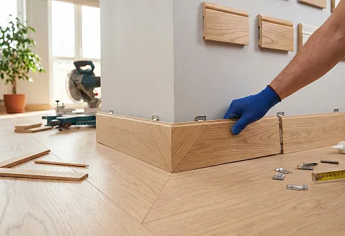Wooden skirting for laminate: how to choose, install, and join