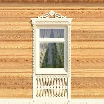 Facade wood decor
