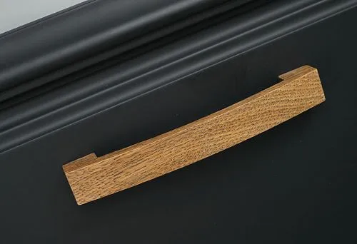 Conceptual Interior Element: Handle from Solid Wood in Designer Finish.