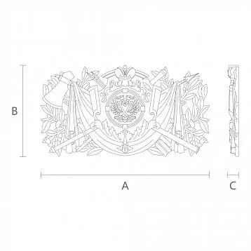 Carved decor for furniture, doors, windows, ceilings, walls