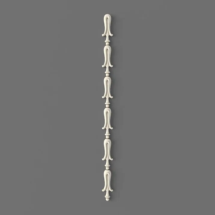NPU-506 polyurethane molding decor &mdash; a thin vertical decorative overlay in classic style