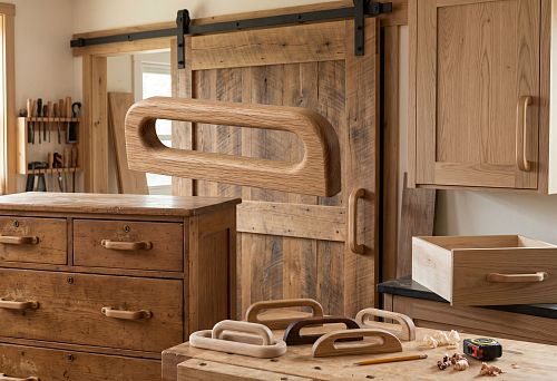 Wooden handle-bracket: how to choose a handle for a door, cabinet, chest of drawers, and furniture facade
