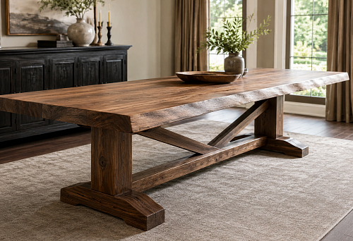Underframe for a large table: how to choose a base so the table doesn't sag or wobble