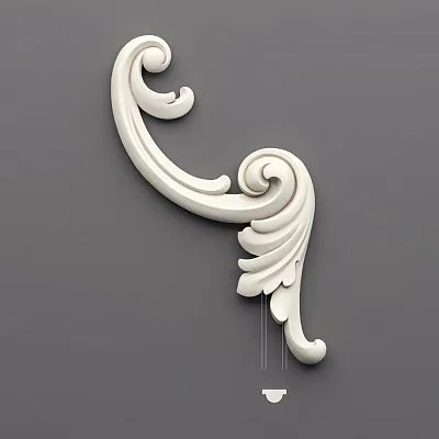 Carved cover plate из полиуретана NPU.VRS-003-2R для интерьера