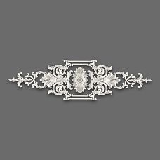 Luxurious molded decoration NPU-422 with a central medallion and elegant scrolls