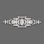 Stucco decor NPU-422 (A=877 B=250 C=18 mm) (Polyurethane)