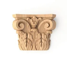 Wooden capital KL-004