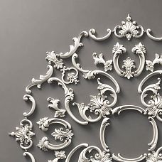 Decorative modular CPU-069 polyurethane molding for walls and ceilings &mdash; full schematic