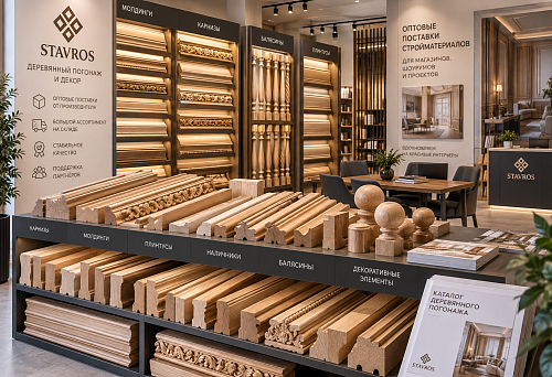 Wholesale building materials and wooden trim for shops