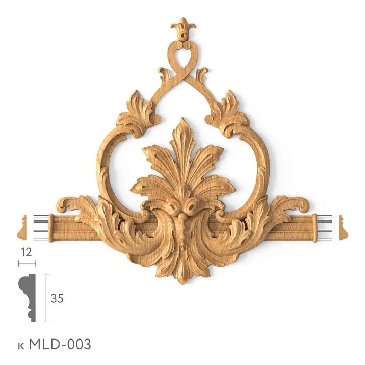 Decorative element MLD-3-2.1. Molding decor. Image 69d36ba13db18