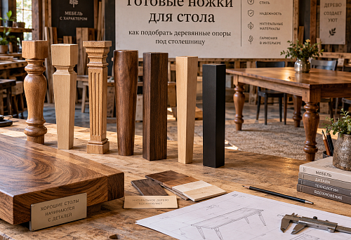Ready-made solid wood table legs