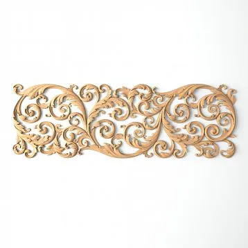 Carved Inlay from Oak or Beech - N-354R