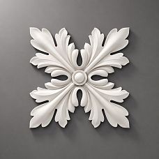 Polyurethane rose for classic interiors &ndash; decorative stucco on walls and ceiling zones