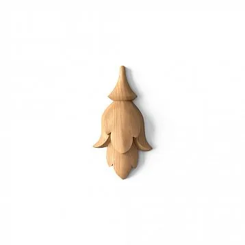 Decorative element for furniture and walls made of wood