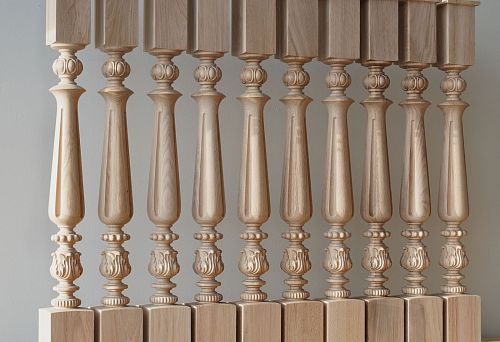 Learn about carved items made of natural wood &ndash; legs and balusters