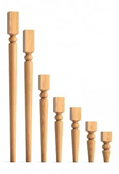 Wooden furniture leg from the manufacturer in Moscow and St. Petersburg