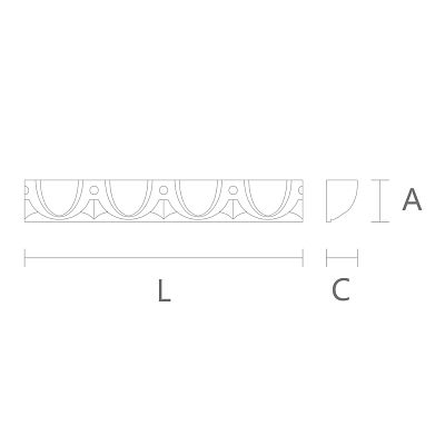 Carved molding из полиуретана KPU-016