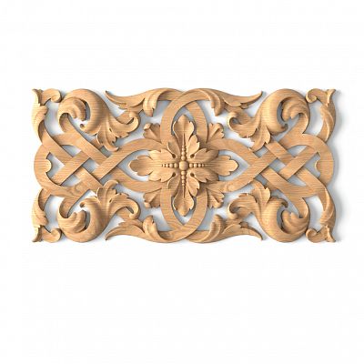 Carved cover plate N-340 из дерева на стене
