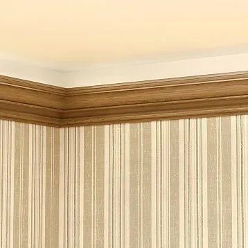 Ceiling cornice KZ-002 from solid oak, profile A104&times;C102&times;D23&times;E7