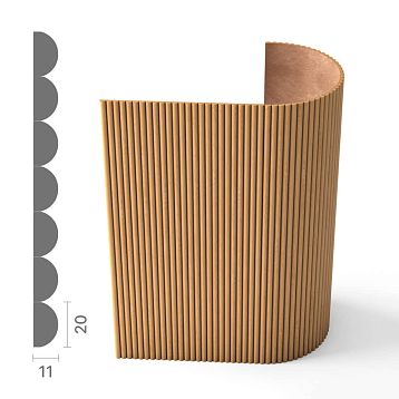 Slatted panel PAN-003