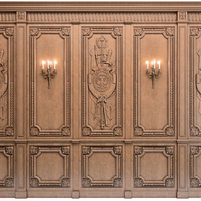 Carved cover plate N-376 на стене интерьерное фото