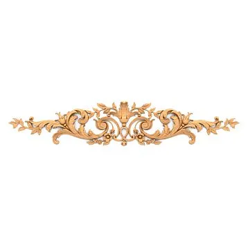 Carved overlay N.VRS-013 from solid oak &ndash; decorative element for furniture
