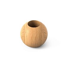 Geometric shape KN-005 made of solid wood with a 34 mm hole