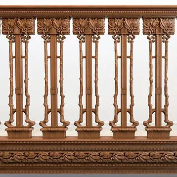 Balyasina L-058.1, wooden decorative item for stairs with rounded edges and soft color