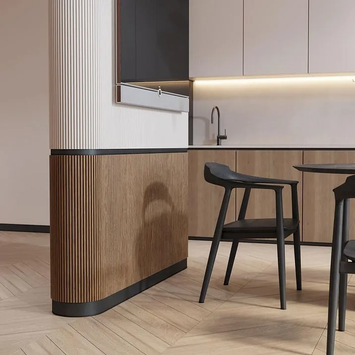 slatted panel pan-001 interior wall panel made of mdf slats decorative wall finish