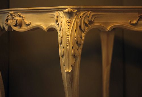 Wood Carving in Modern Interior