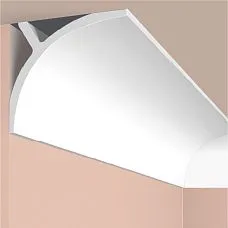 Cornice A178 POLYSTYRENE HI WOOD 110mm x 140mm x 2.0m. Close-up