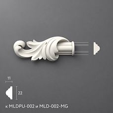 Polyurethane molding NPU-363.1L. Decor for moldings.