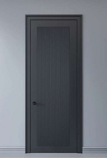 Idea for decorating a door with a slatted panel PAN-002