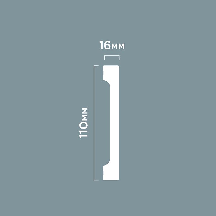 B110V1 POLYSTYRENE HI WOOD 110mm x 16mm x 2.0m drawing